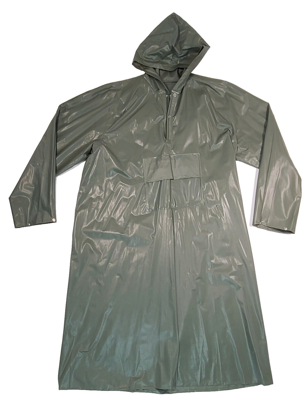 Rare Vintage Converse Hodgman USA Made Heavy Duty Green Raincoat Men's Medium